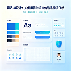 鼓楼建站-网站UI设计：如何用视觉语言传递品牌信任感